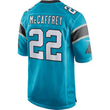 Men's Carolina Panthers Christian McCaffrey  Blue Game Jersey