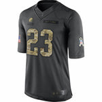 Men's Cleveland Browns Joe Haden Anthracite Salute to Service Limited Jersey