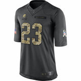 Men's Cleveland Browns Joe Haden Anthracite Salute to Service Limited Jersey