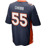 Men's Denver Broncos Bradley Chubb Navy 2018 NFL Draft Pick Game Jersey