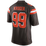 Men's Cleveland Browns Paul Kruger Brown Game Jersey