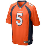 Mens Denver Broncos Matt Prater  Orange Game Jersey