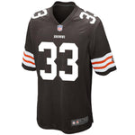 Men's Cleveland Browns Historic Logo Trent Richardson Brown Game Jersey