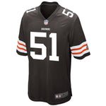 Men's Cleveland Browns Historic Logo Barkevious Mingo Brown Game Jersey
