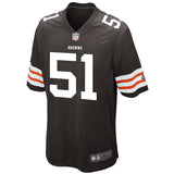 Men's Cleveland Browns Historic Logo Barkevious Mingo Brown Game Jersey