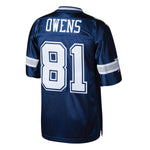 Men's Dallas Cowboys Terrell Owens Mitchell & Ness Navy Throwback  Retired Player Jersey