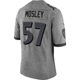 Men's Baltimore Ravens C.J. Mosley Gray Gridiron Gray Limited Jersey