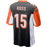 Men's Cincinnati Bengals John Ross III Black Game Jersey