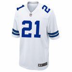 Men's Dallas Cowboys Ezekiel Elliott Nike White Game Jersey