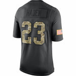 Men's Cleveland Browns Joe Haden Anthracite Salute to Service Limited Jersey