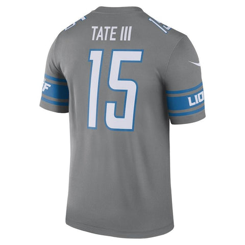 Men's Detroit Lions Golden Tate Steel 2017 Color Rush Legend Jersey