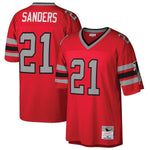 Men's Atlanta Falcons Deion Sanders Mitchell & Ness Red Retired Player Jersey