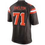 Men's Cleveland Browns Danny Shelton Brown Game Jersey