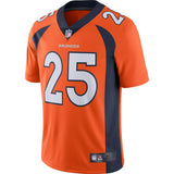 Men's Denver Broncos Chris Harris Jr  Orange Vapor Untouchable Limited Jersey