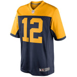 Men's Green Bay Packers Aaron Rodgers Navy Blue Limited Alternate Jersey