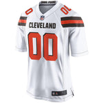 Men's Cleveland Browns Customized White Game Jersey