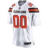 Men's Cleveland Browns Customized White Game Jersey