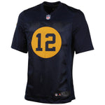 Mens Green Bay Packers Aaron Rodgers  Navy Blue Elite Jersey