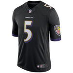 Men's Baltimore Ravens Joe Flacco  Black Speed Machine Limited Player Jersey