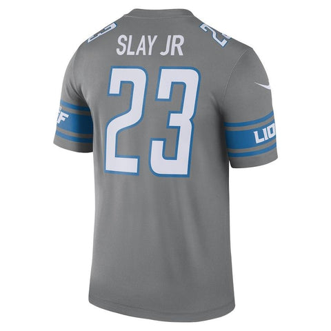 Men's Detroit Lions Darius Slay Steel 2017 Color Rush Legend Jersey