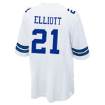 Men's Dallas Cowboys Ezekiel Elliott Nike White Game Jersey