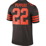 Men's Cleveland Browns Jabrill Peppers Brown Color Rush Legend Jersey