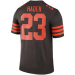 Men's Cleveland Browns Joe Haden Brown Color Rush Legend Jersey