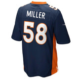 Mens Denver Broncos Von Miller Navy Blue Alternate Game Jersey
