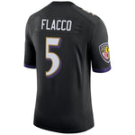 Men's Baltimore Ravens Joe Flacco  Black Speed Machine Limited Player Jersey