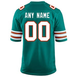 Men's Miami Dolphins Aqua Customized Throwback Jersey