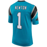 Men's Carolina Panthers Cam Newton Blue Classic Limited Player Jersey