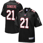 Men's Atlanta Falcons Deion Sanders NFL Pro Line Black Retired Player Jersey