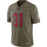 Men's Arizona Cardinals David Johnson Olive Salute To Service Limited Jersey